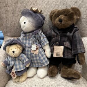 Boyds Bears Momma Bearsworth Ltd Ed Best Dressed Mary Margaret Stuart Lot Of 3